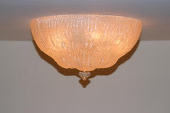 Italian Crystal Murano Glass Ceiling Light by Murano Due