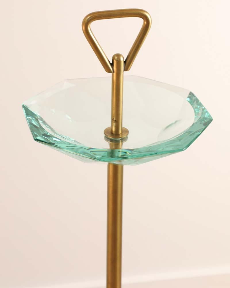 Late 20th Century Italian Crystal Valet For Sale