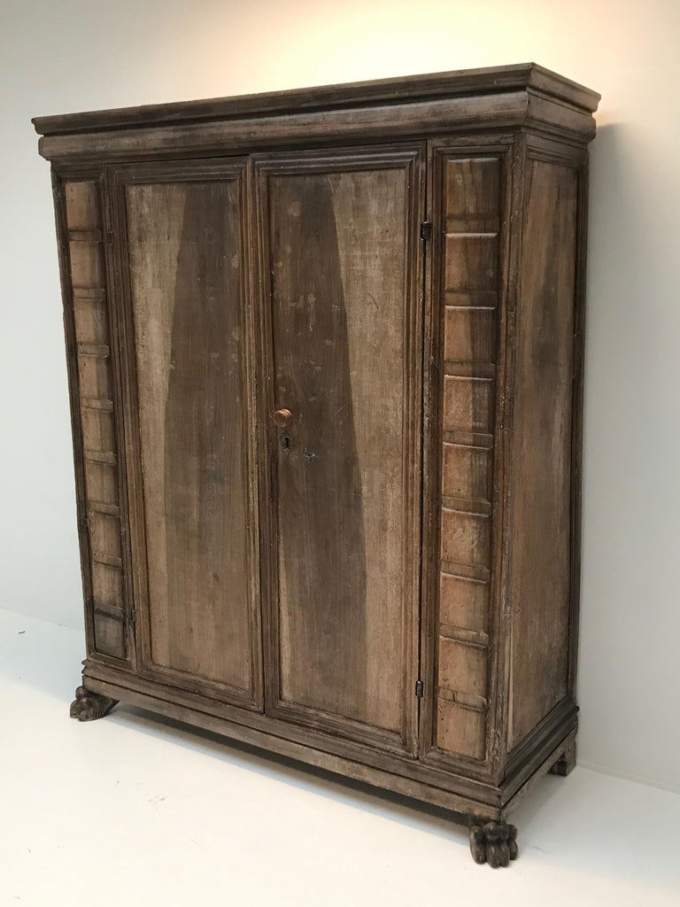 Italian Cupboard, 2 Doors, 17th Century, Tuscany For Sale at 1stDibs
