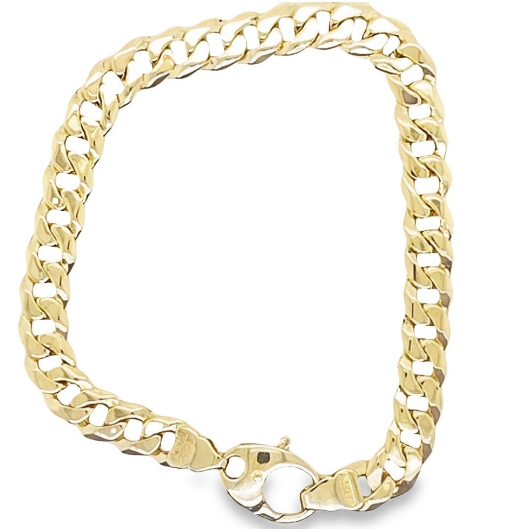 Italian Curb Link Bracelet In Good Condition For Sale In Coral Gables, FL