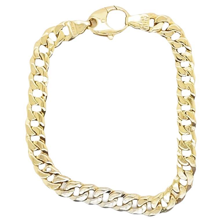 Italian Curb Link Bracelet For Sale