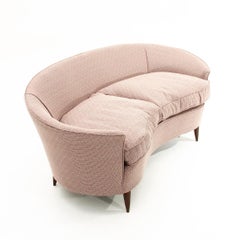 Italian Curved 2-Seat Sofa, 1950s