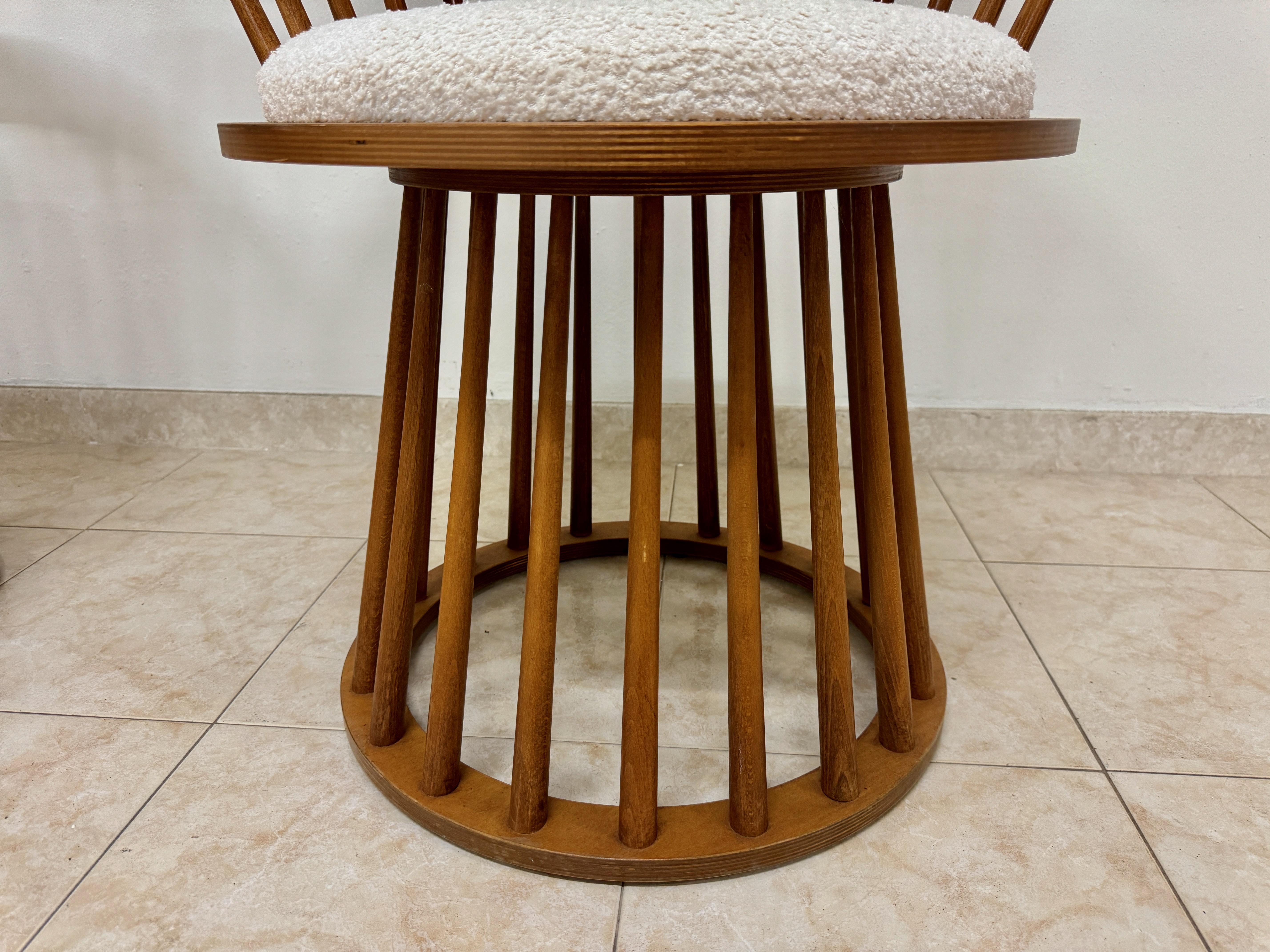 Tissu Fauteuils italiens à dossier courbe Sticks en vente