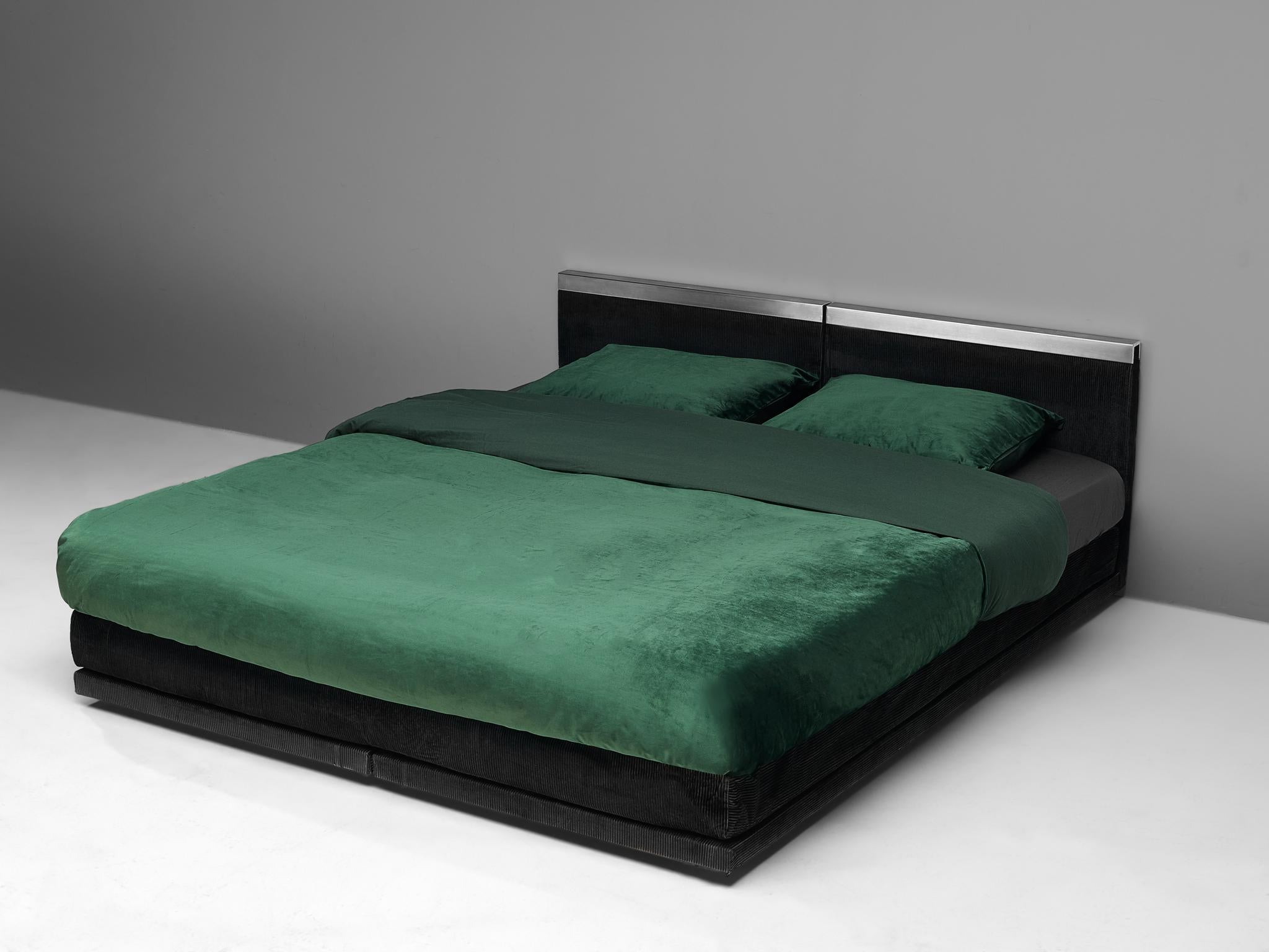 Late 20th Century Italian Custom Made Bed by Bazzani with Aluminum