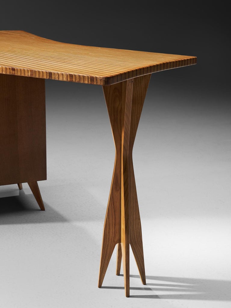 Italian CustomMade Writing Desk and Chair For Sale at 1stDibs