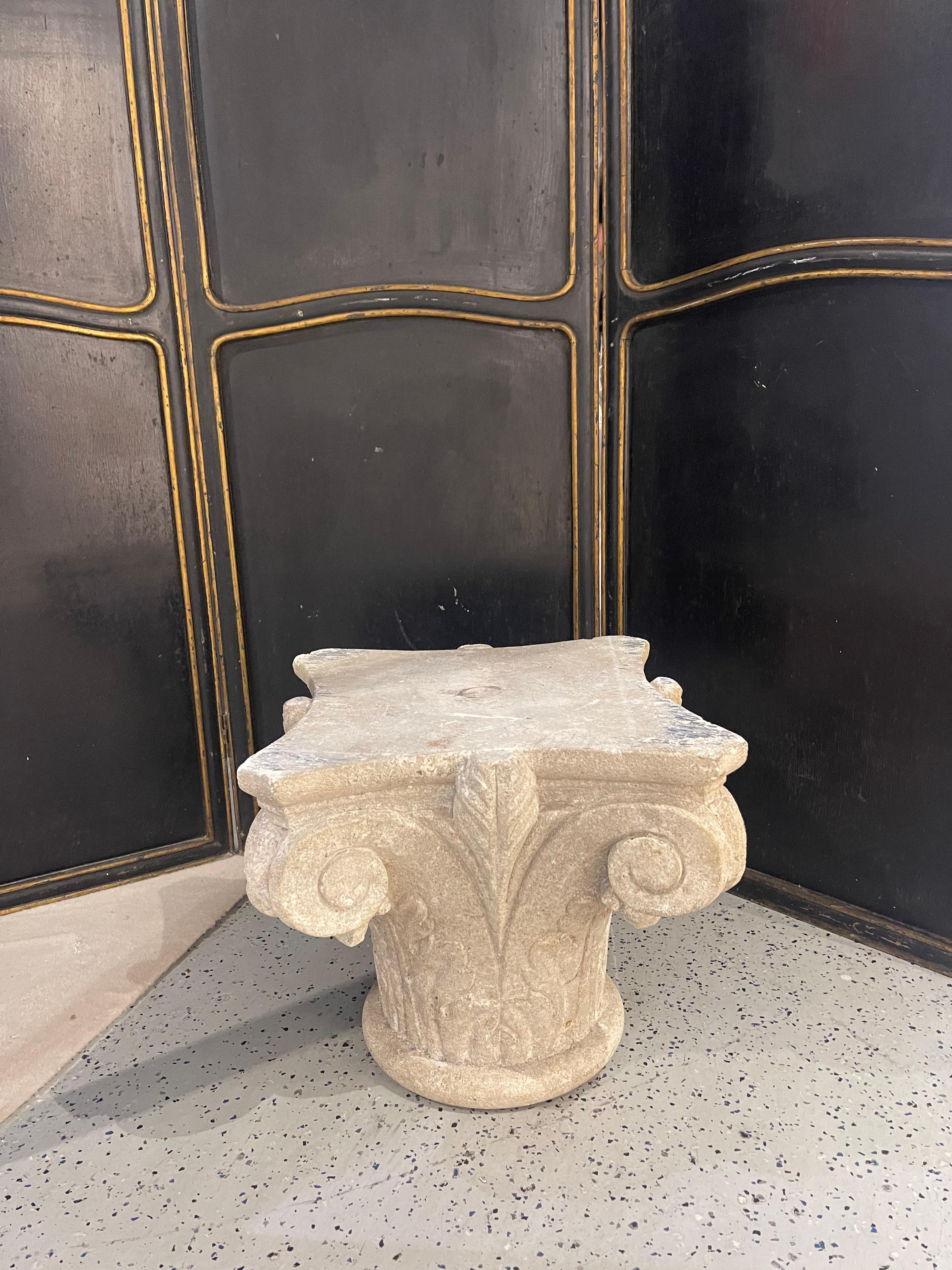 Italian Cut Stone Base, 18th Century 6