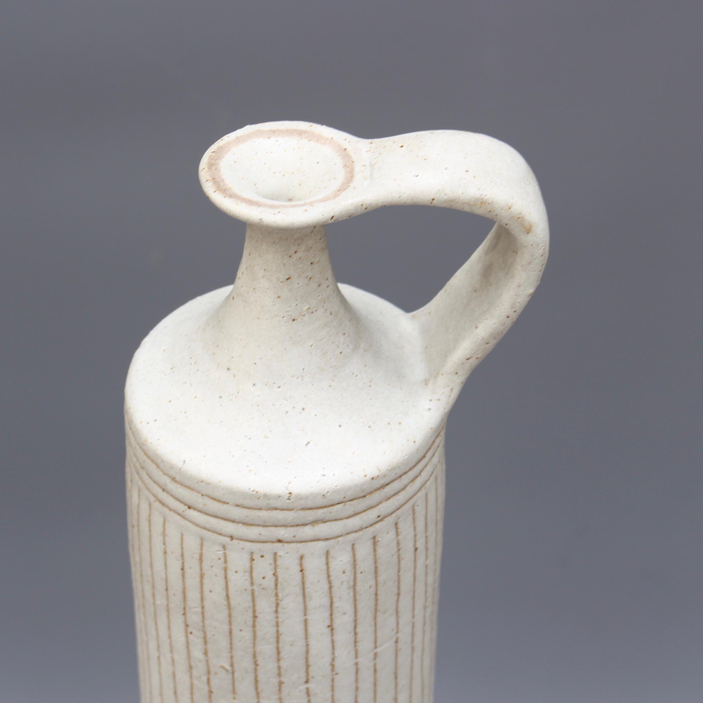Italian Cylindrical Ceramic Vase by Bruno Gambone, circa 1970s, Large For Sale 10