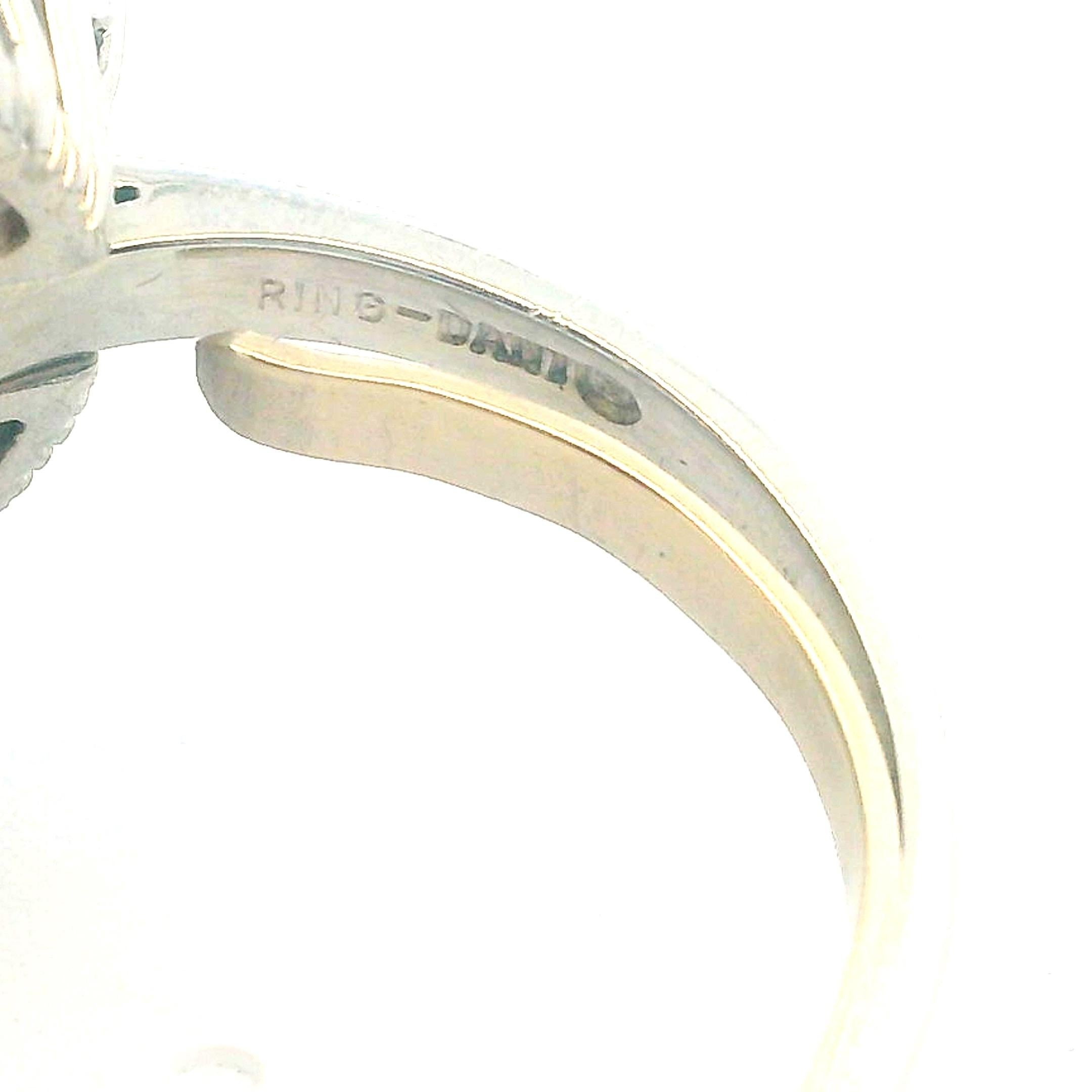 Anillo italiano Damiani de platino con granate de 6,15 quilates y diamantes de 3,25 quilates en venta 7