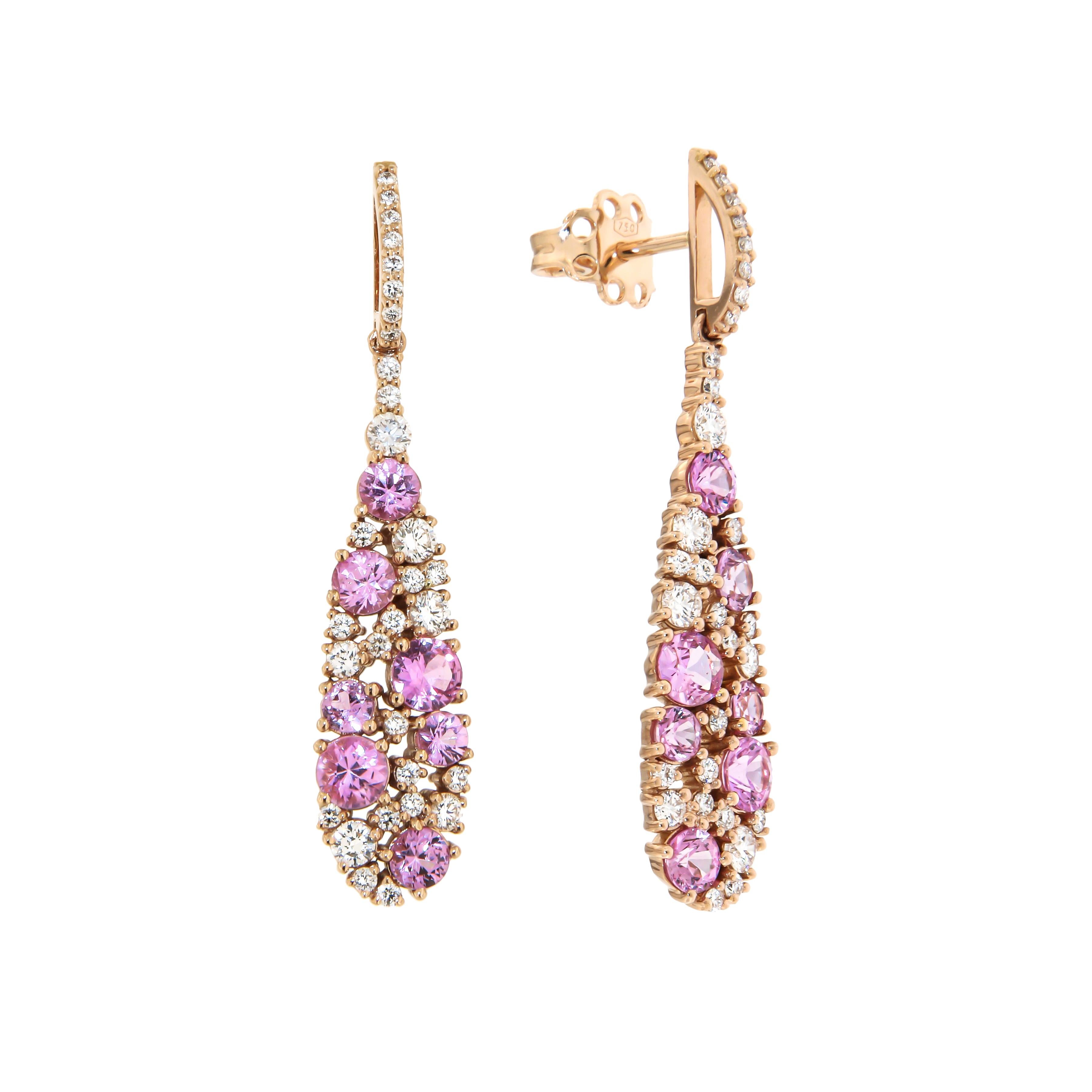 Earrings Rose 18K Gold (Earrings Same Style With Emeralds Available)

Diamond 0,93 ct
Pink Sapphire

Weight 7.20

It is our honour to create fine jewelry, and it’s for that reason that we choose to only work with high-quality, enduring materials