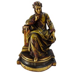 Italian Dante Statue, 19th Century