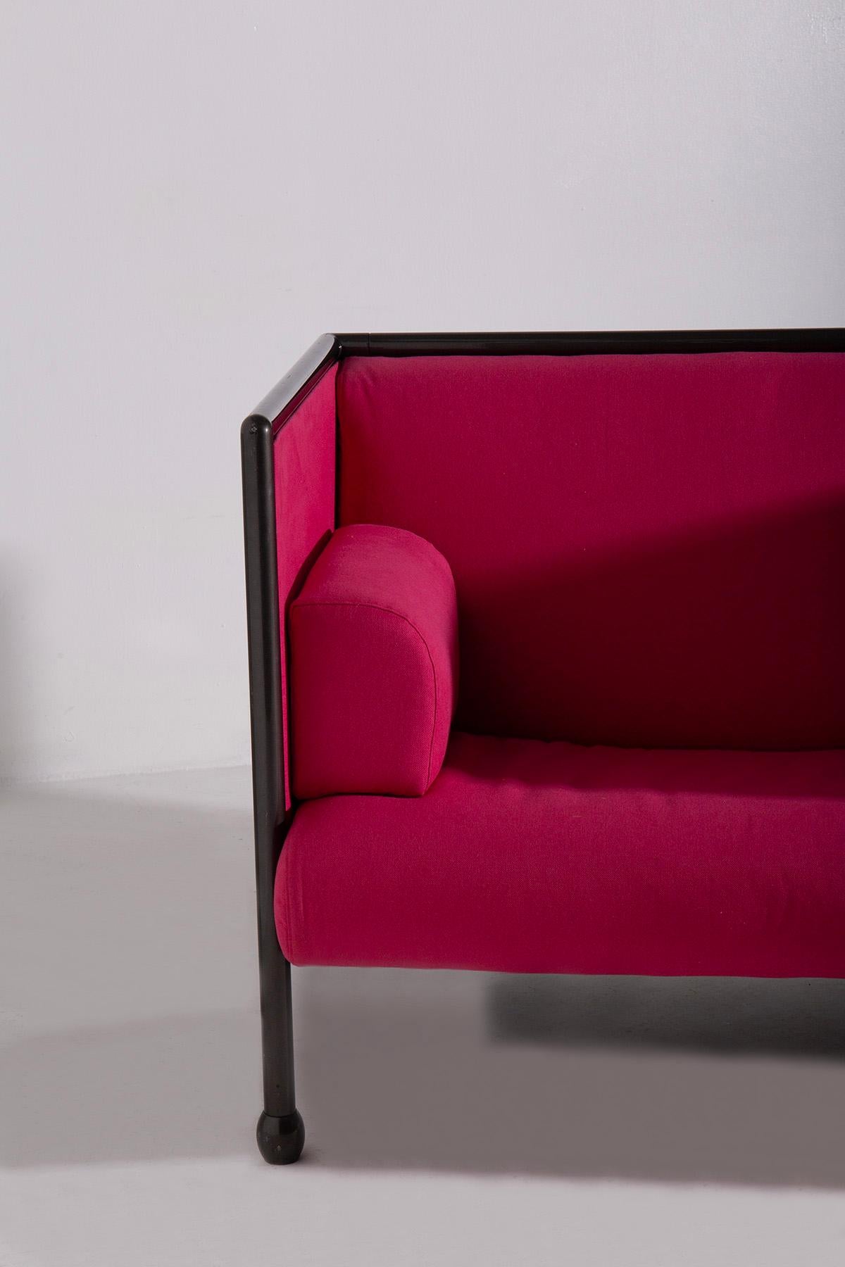 Fabric Italian Danube sofa by Ettore Sottsass for Cassina For Sale