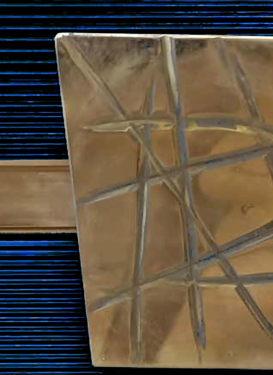 Aparador italiano verde oscuro con cristal de Murano 'Grisinato' y latón en venta 4