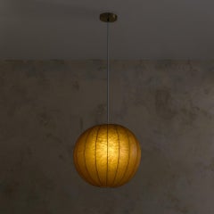 Italian Dark Ochre Cocoon Pendant, 1960s