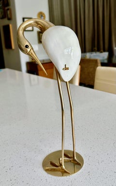 Italian De Stijl Firenze Mid-Century  Crane Figural Sculpture