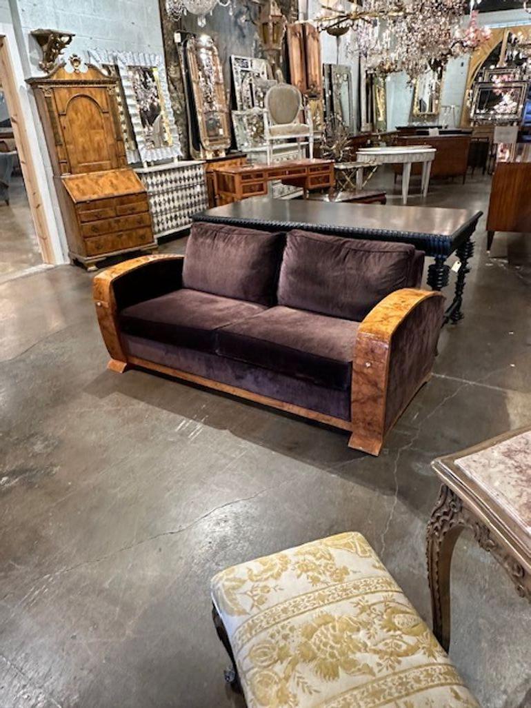 Italian Deco Sofa In Good Condition For Sale In Dallas, TX