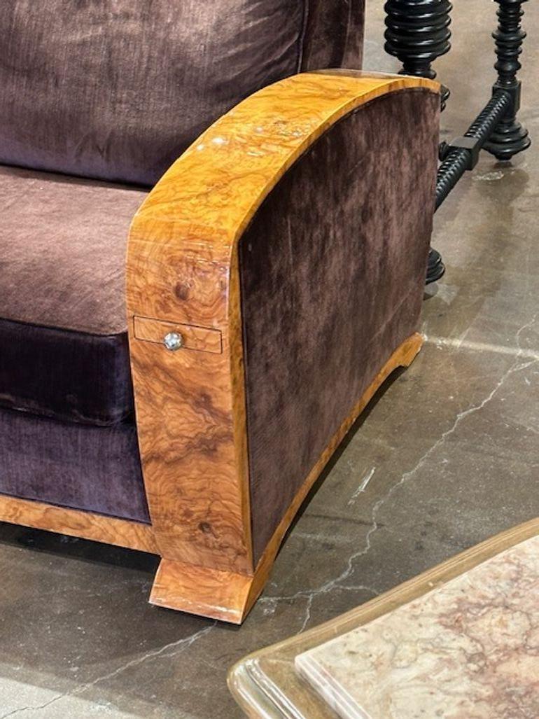 Mid-20th Century Italian Deco Sofa For Sale