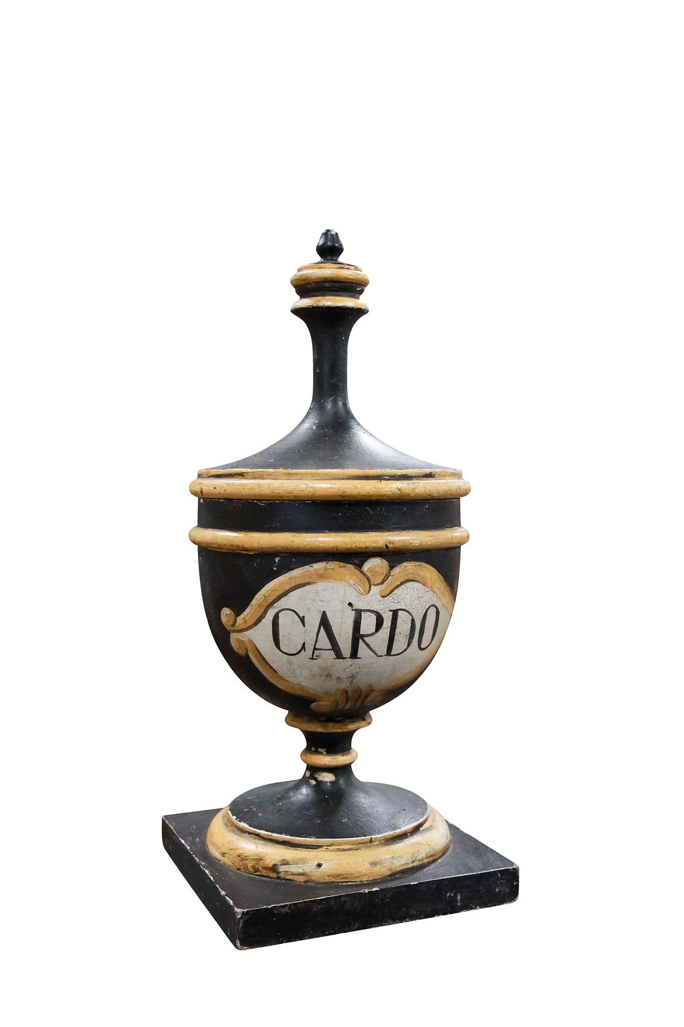 Legno Italian Decorative Apothecary Jars in vendita