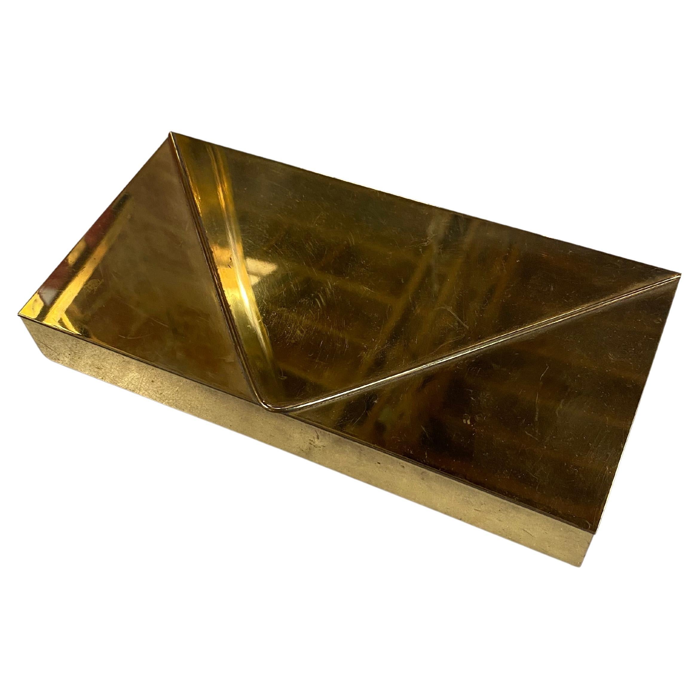 Unique Brass Decorative Box, circa 1950s For Sale at 1stDibs