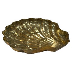 Vintage Italian Decorative Brass Shell 1980s