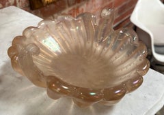 Italienische dekorative handgefertigte Glasschale aus Glas von Ercole Barovier, 1940