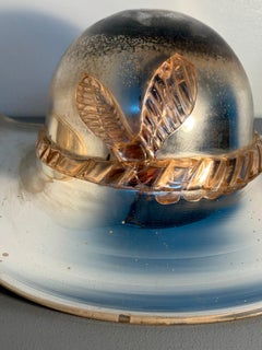 Italian decorative hat made of mirrored Murano glass, attributed to Venini