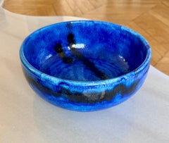 Italian Decorative Mid-Century Ceramic Cup Signed by Gambone