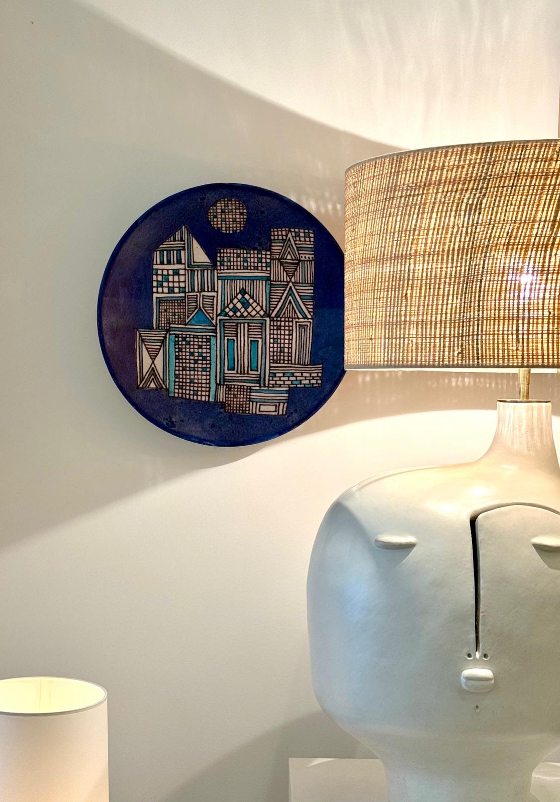 Plat décoratif italien du milieu du siècle signé par Guido Gambone en vente 3