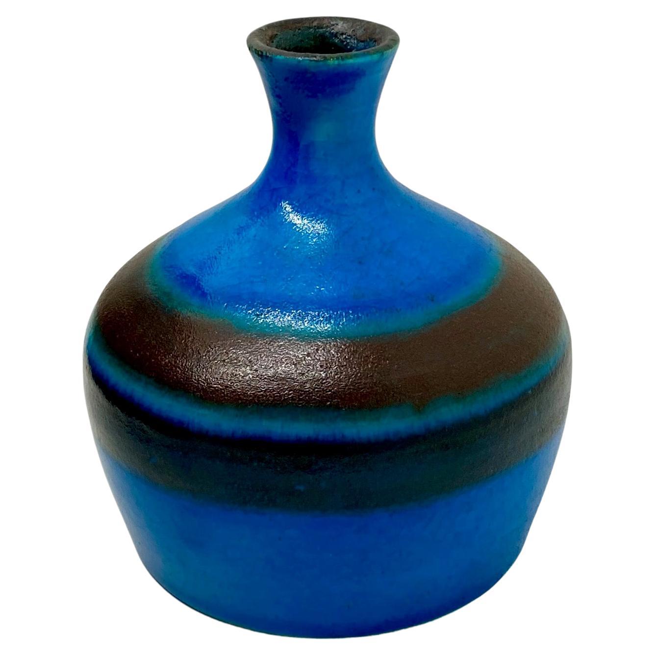 Italian Decorative Mid-Century Ceramic Vase Signed by Gambone