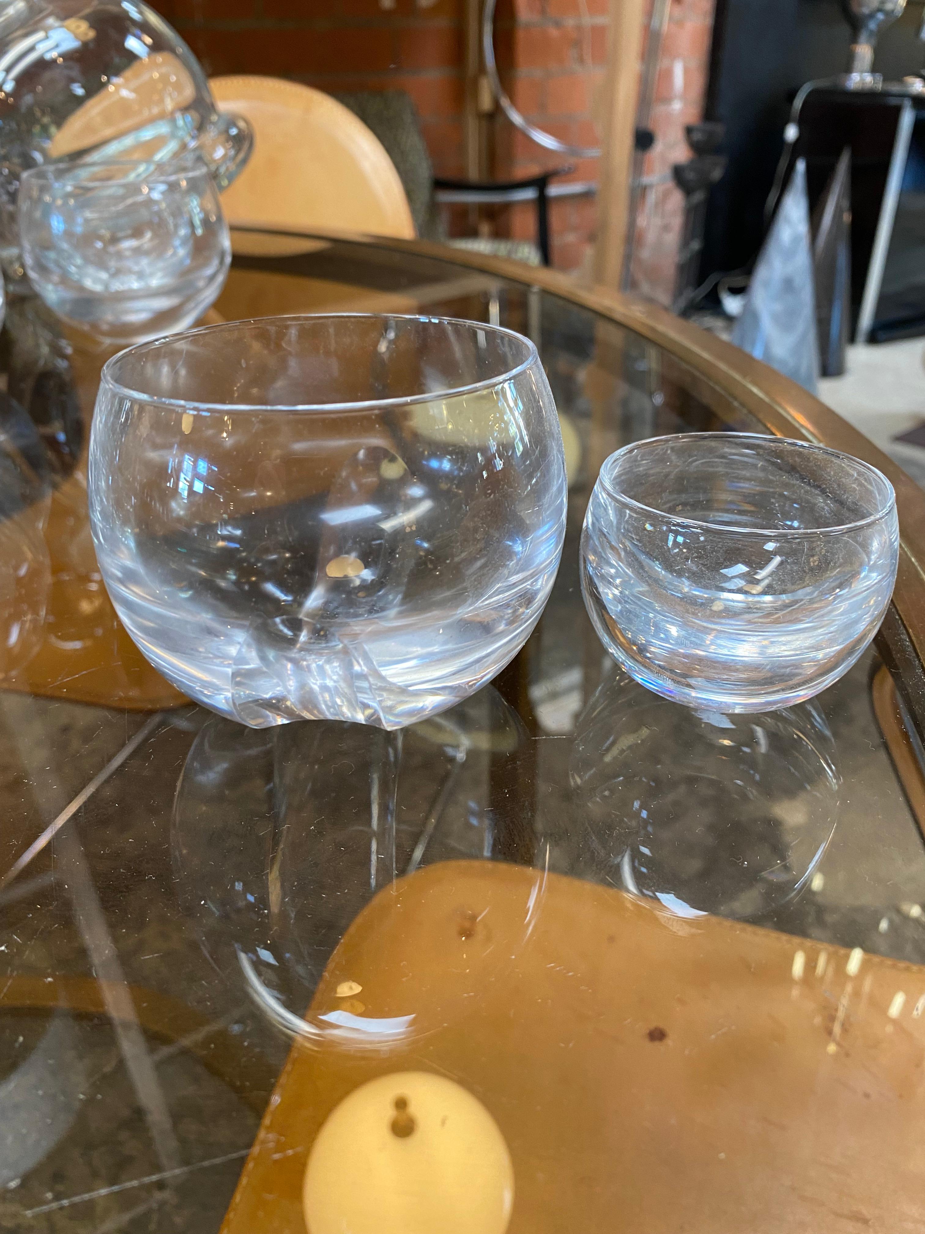 Italian Decorative Set of Decanter and B/ S Glasses, 1940 In Good Condition For Sale In Los Angeles, CA