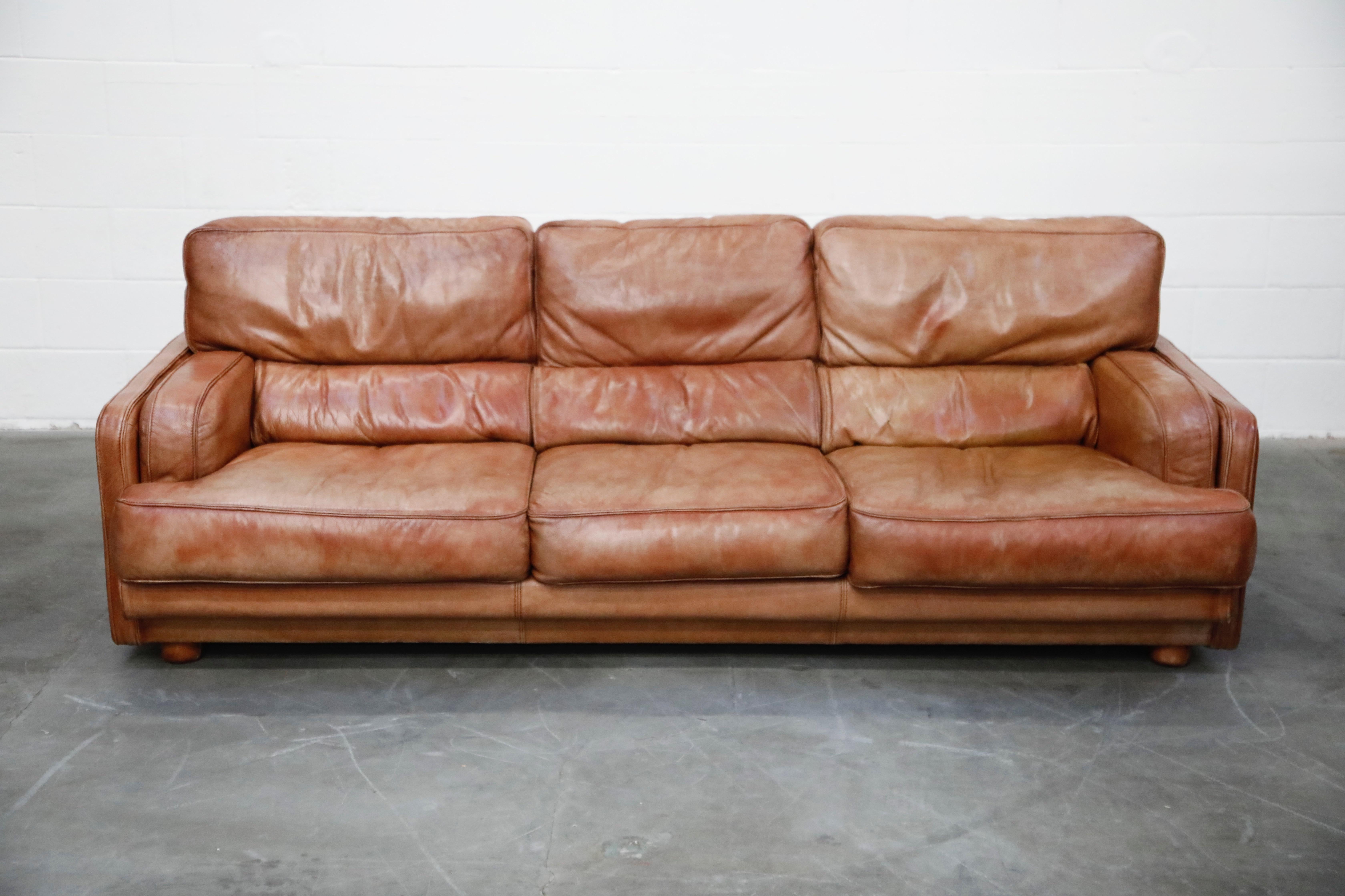 deep leather sofa
