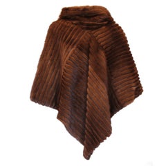 Italian Demi Buff Mink Poncho