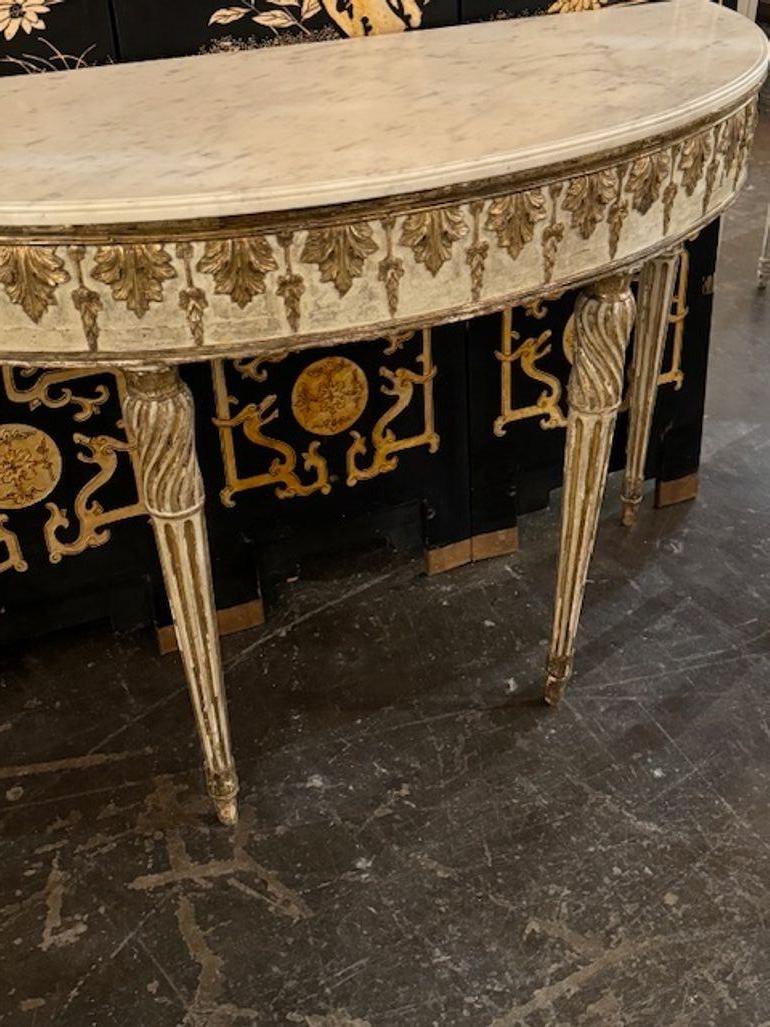 Consola italiana Demi-Lune siglo XIX en venta
