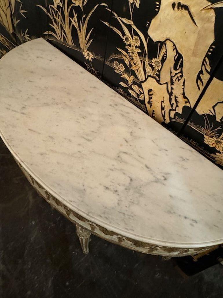 Consola italiana Demi-Lune en venta 3