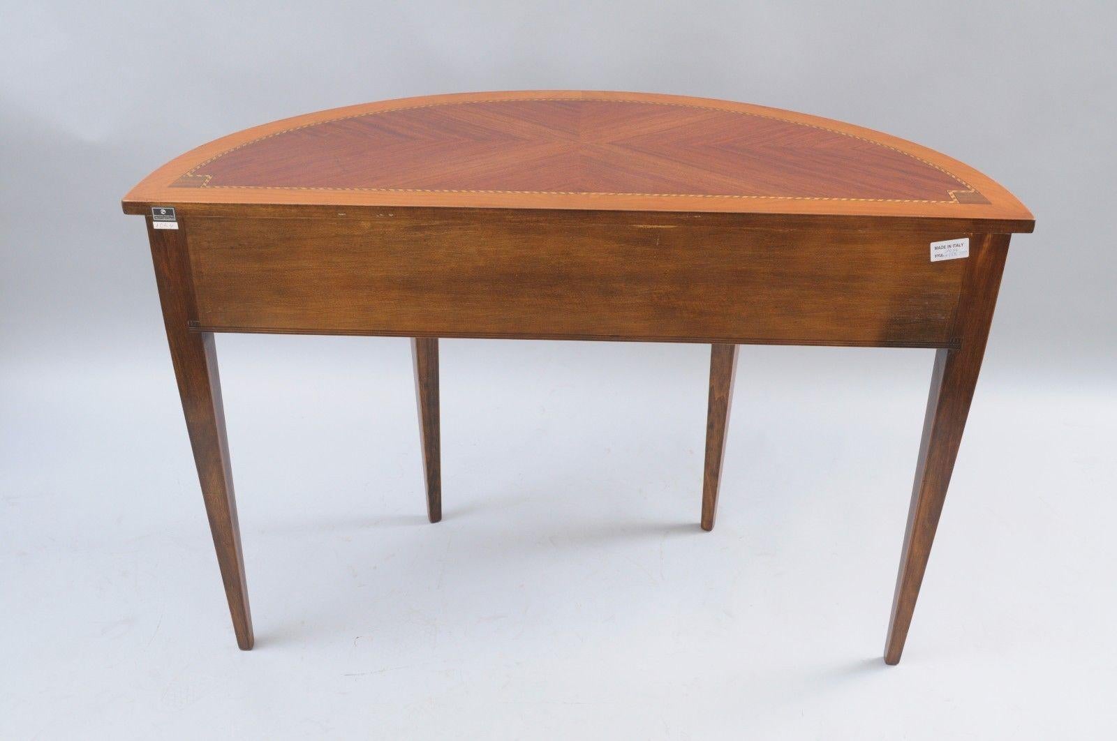 Italian Demilune Console Hall Table One Drawer Decorative Crafts Inc 1