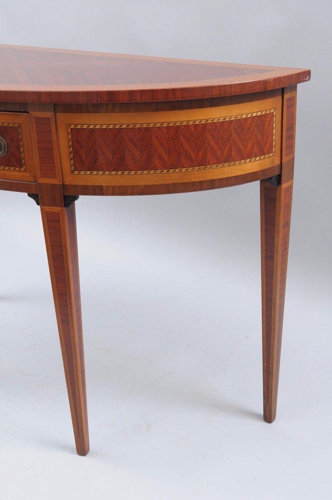 demilune table with storage