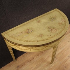 Italian Demilune Table in Louis XVI Style, 20th Century
