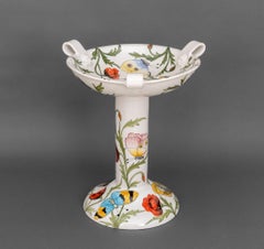 Italian Deruta Vintage Hand-Painted Maiolica Bird Bath