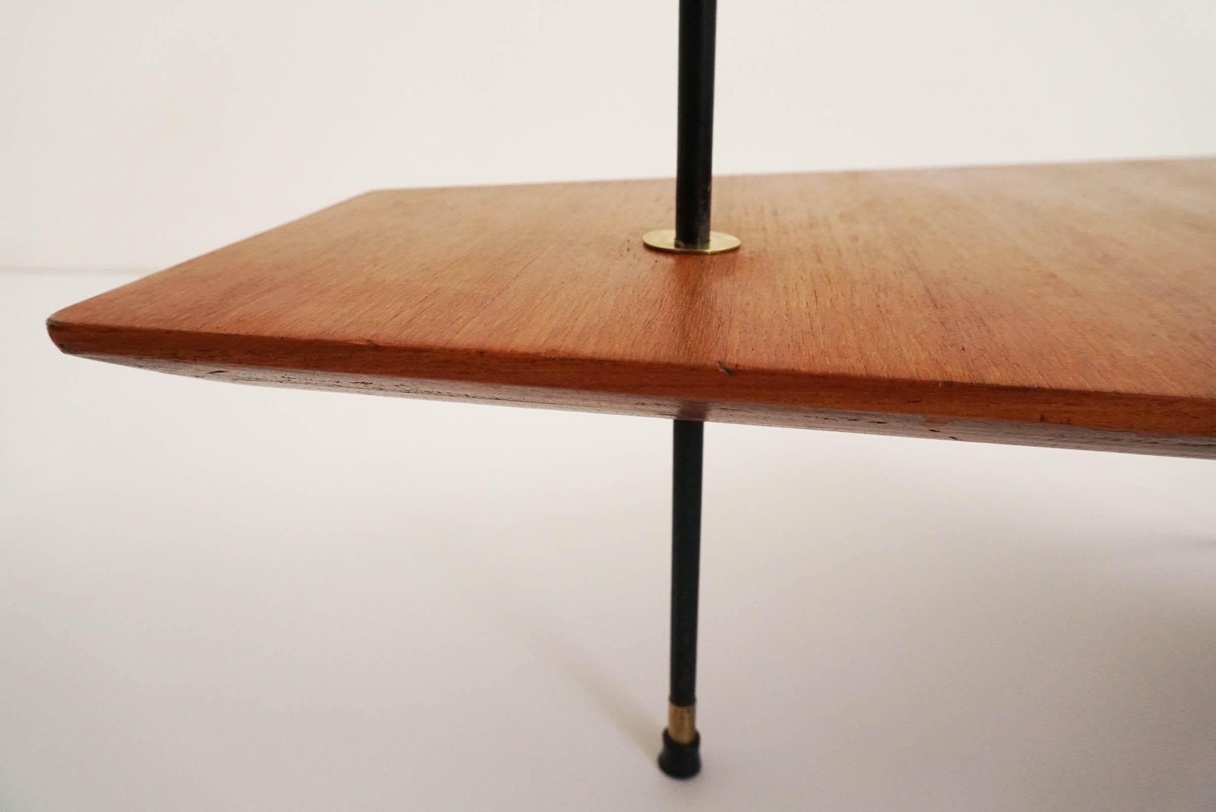 Italian Design 1950 Double Diagonal Coffee Table For Sale 1