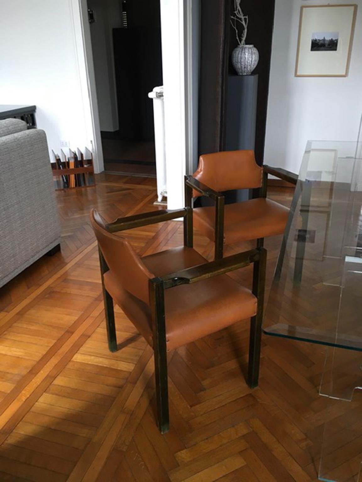 Paire de fauteuils Poltronova en bois vert de Umberto Brandigi, design italien, 1961  en vente 9