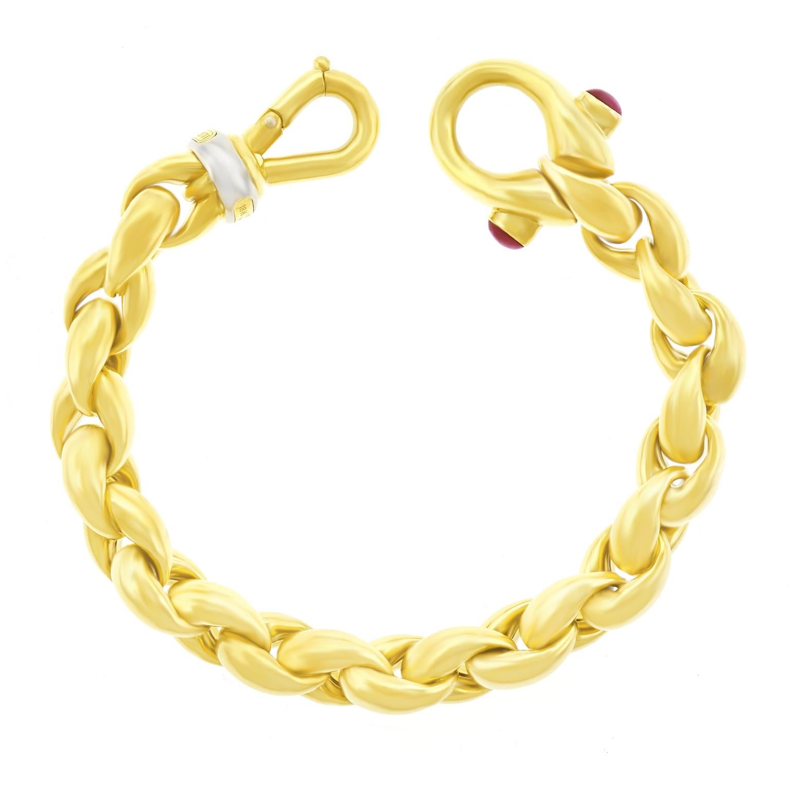 Italian Design 1970s Gold Bracelet