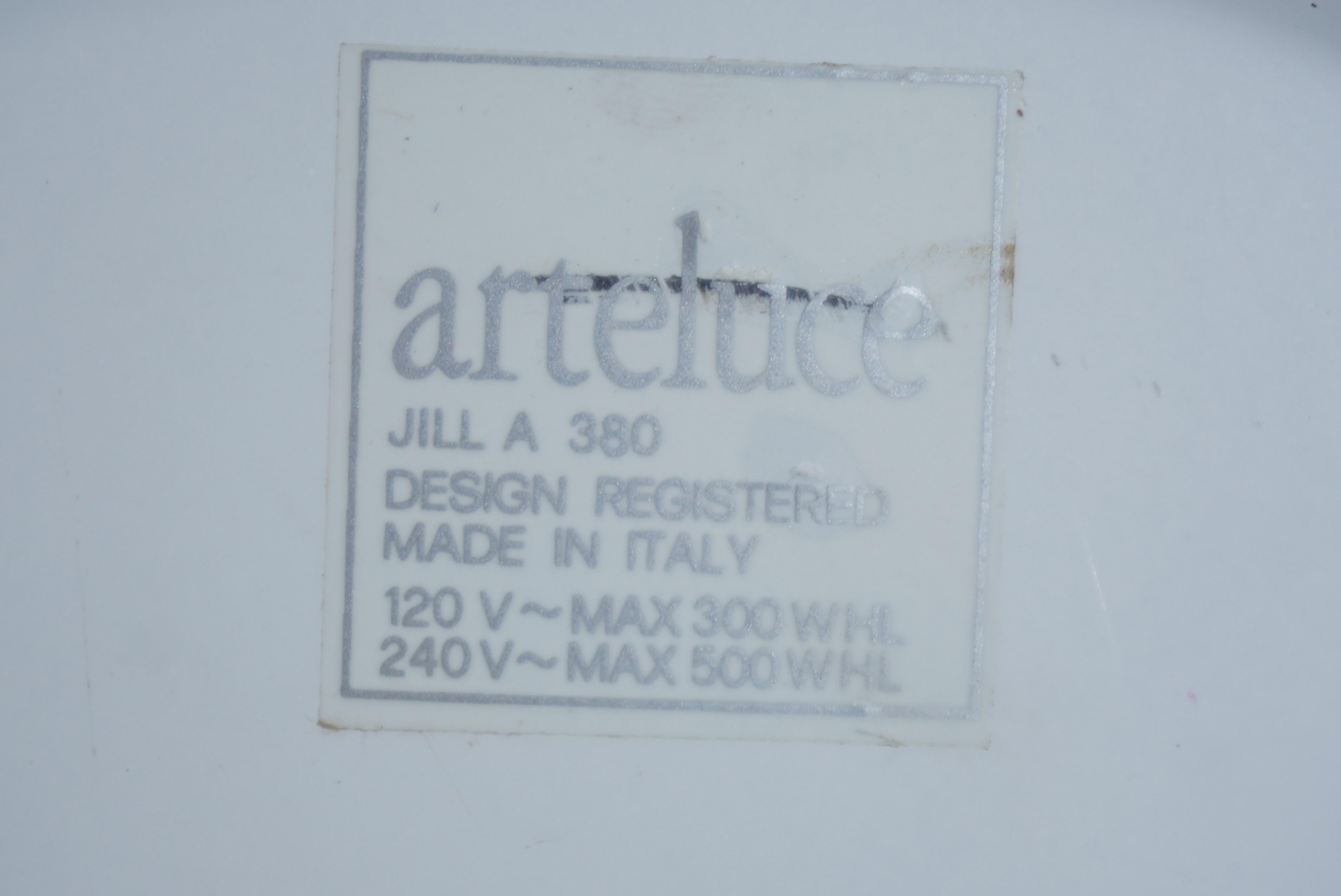 Hollywood Regency Lampadaire Arteluce de conception italienne Modèle Jill