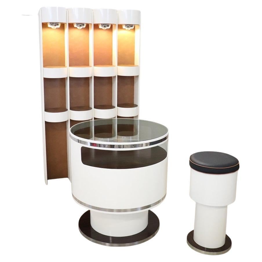 Italian Design Bar Set in the Style of Joe Colombo, 1960s