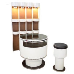 Italian Design Bar Set in the Style of Joe Colombo, 1960s
