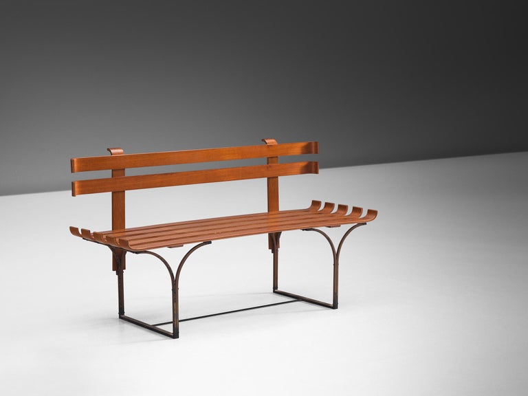 Italian Design Bent Plywood Bench For Sale at 1stDibs