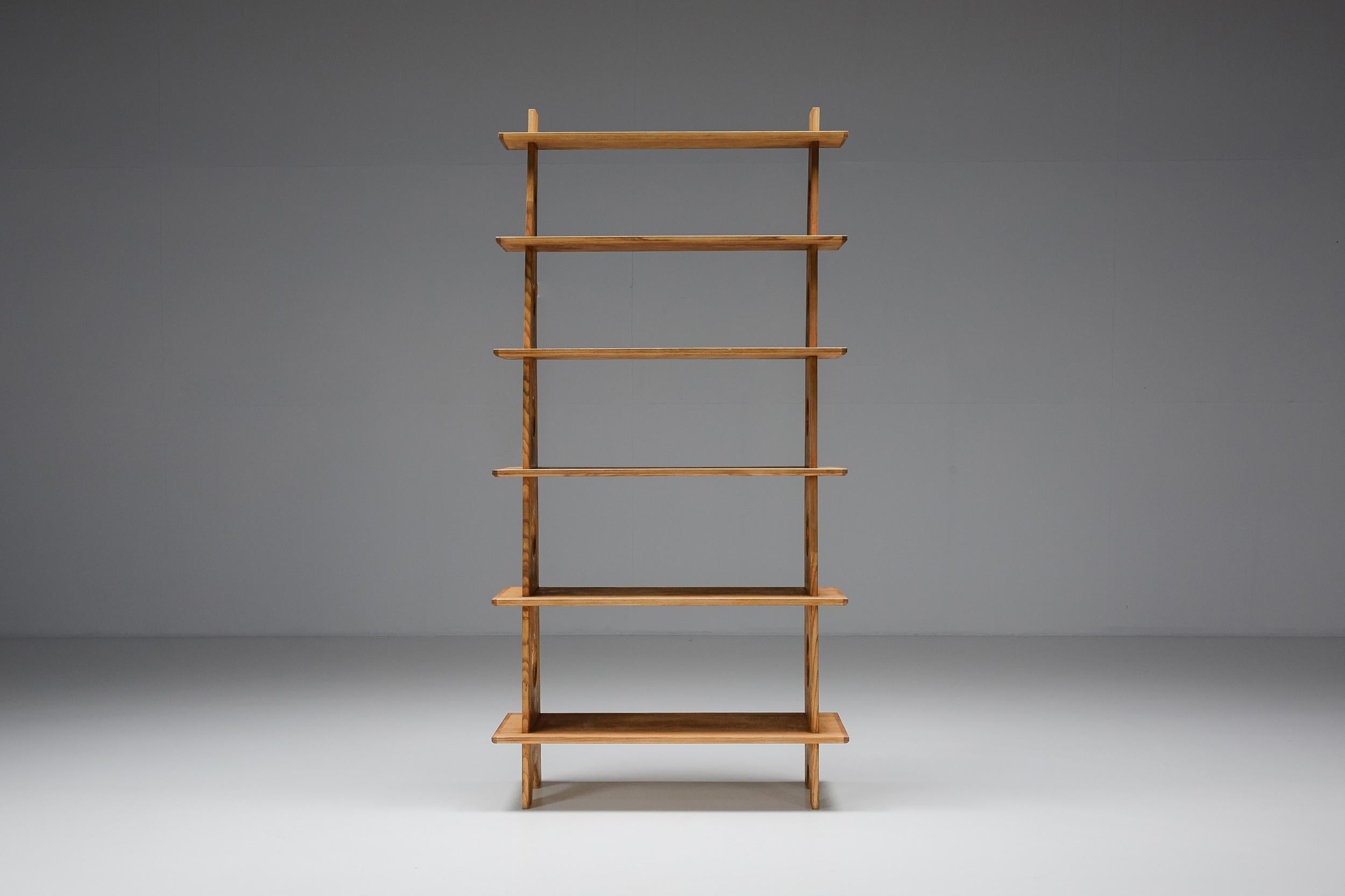 Italian Design Bookshelves in Solid Elm 1