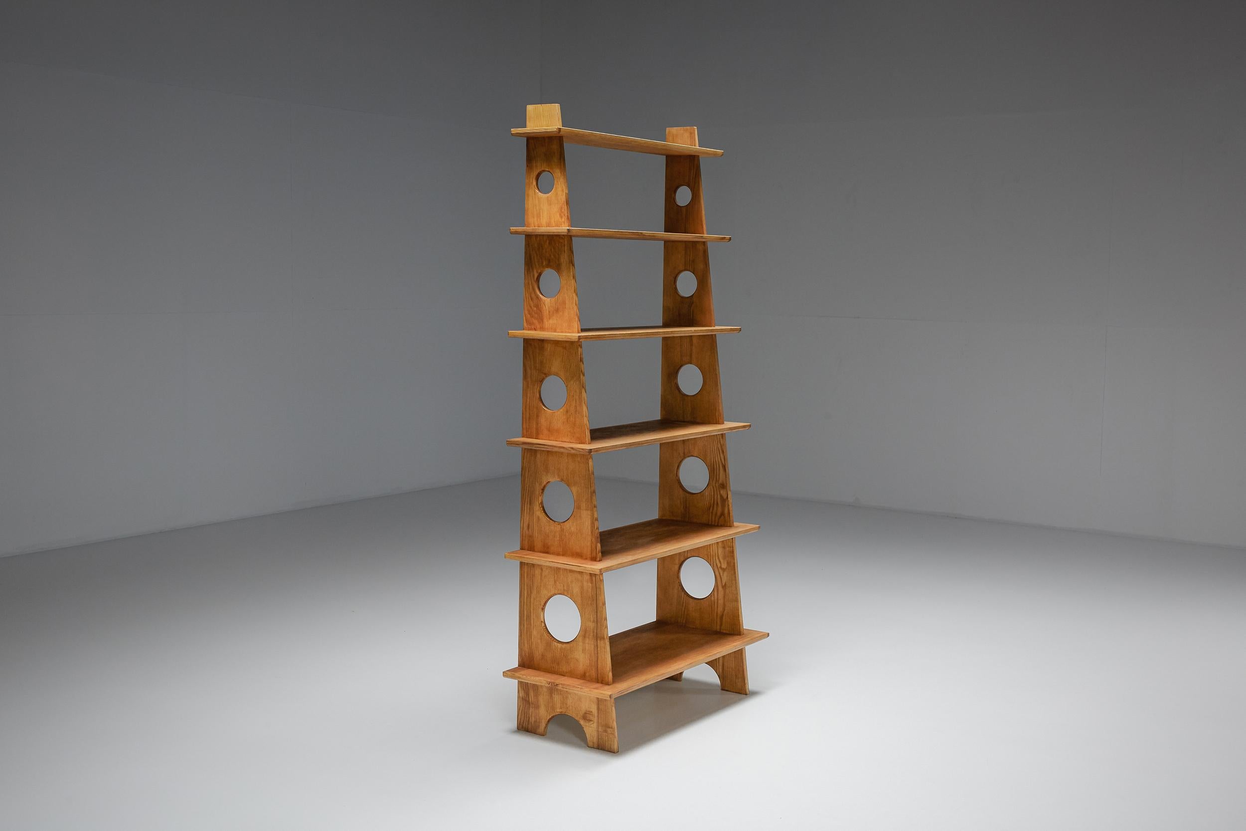 Italian Design Bookshelves in Solid Elm 2