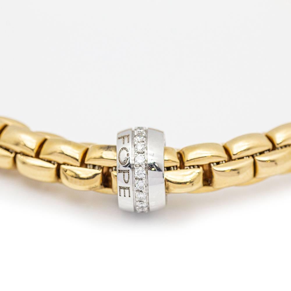 Italian Design Bracelet in Gold and Diamonds In New Condition For Sale In BARCELONA, ES