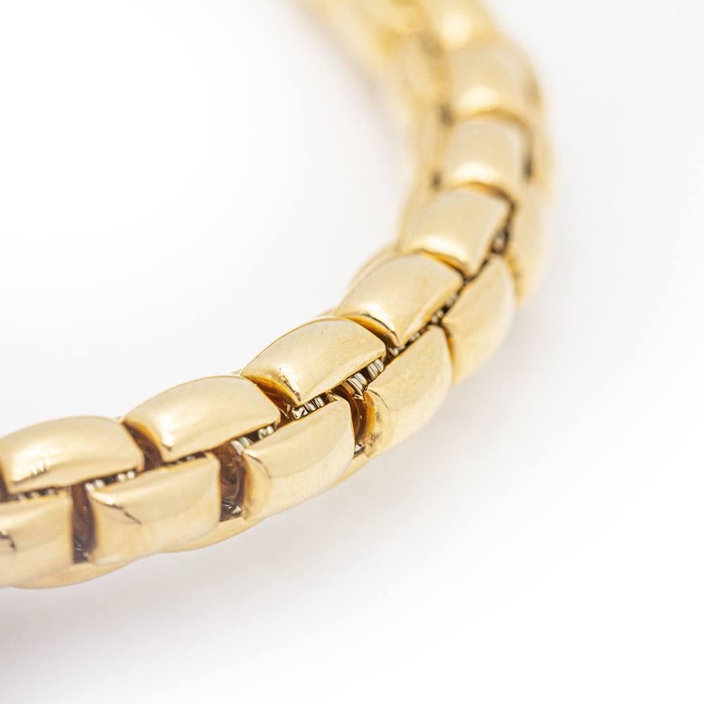 Women's Italian Design Bracelet in Gold and Diamonds For Sale