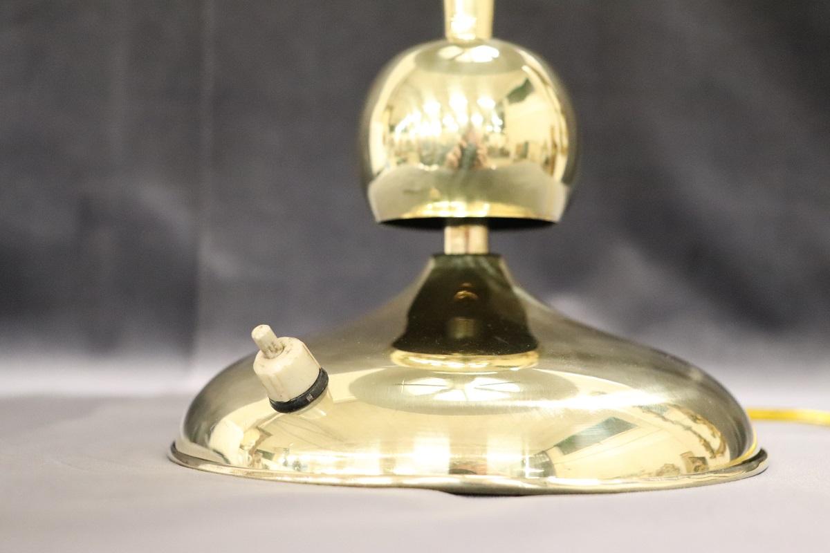 Lampe de table en laiton design italien par Oscar Torlasco pour Lumi, années 1950 en vente 8