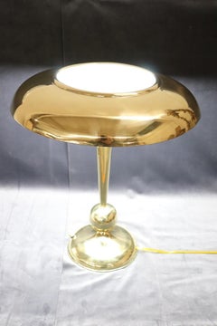 Italian Design Brass Table Lamp by Oscar Torlasco for Lumi, 1950s